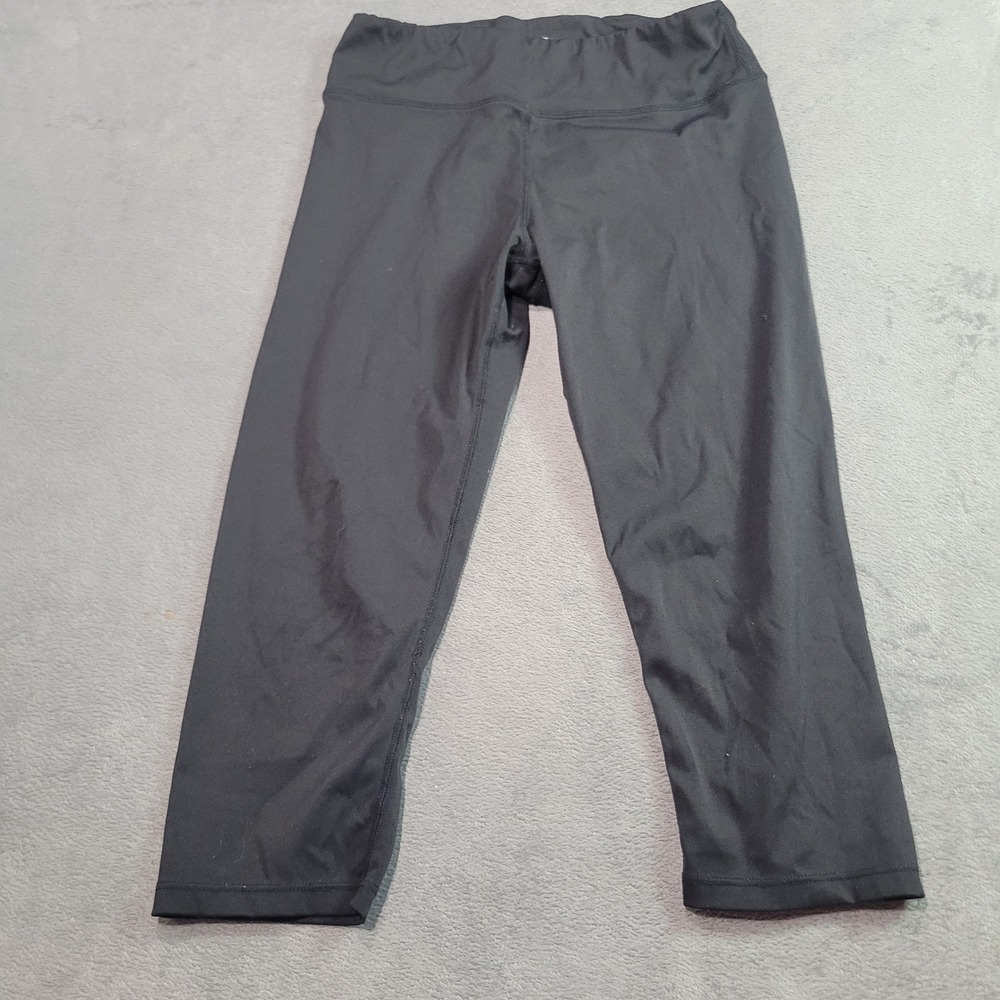 RBX Kids Black Capri Leggings Girls Size Large Activewear Cropped Tights